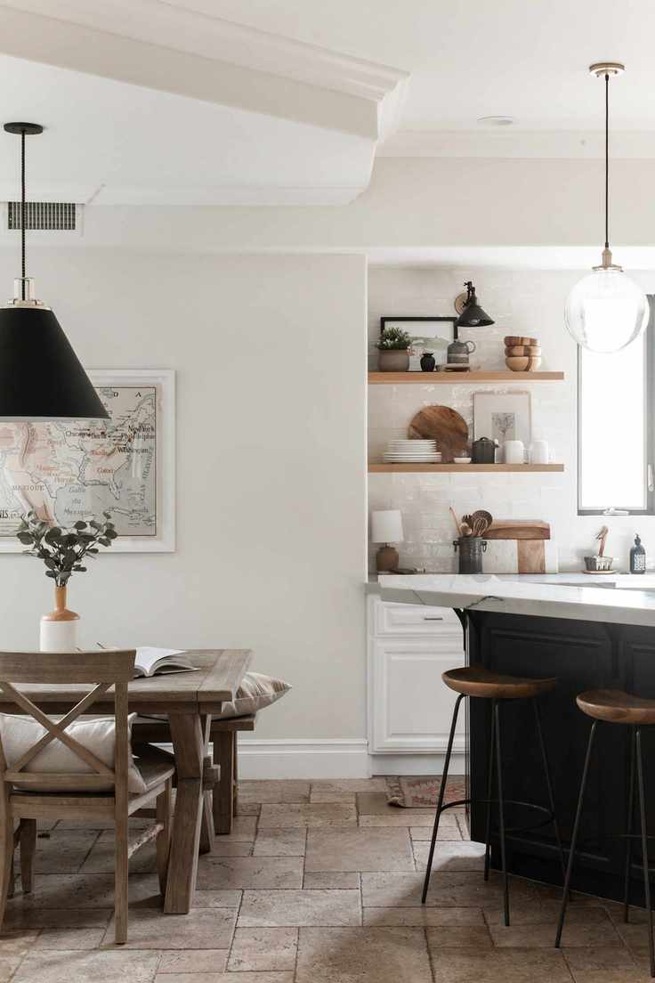 farmhouse kitchen with mixed lighting ideas