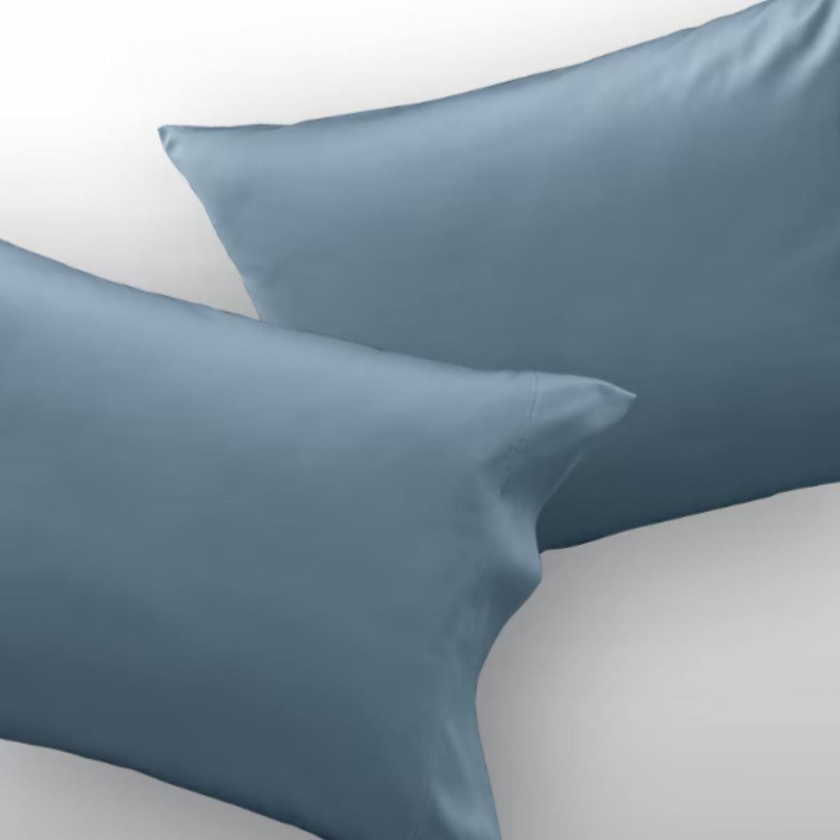 Steel Blue Essential Fit Cotton Pillowcase Set