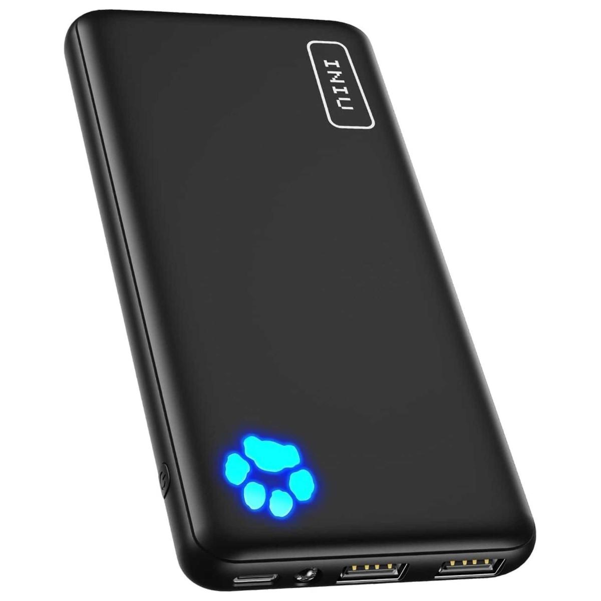Black portable charger