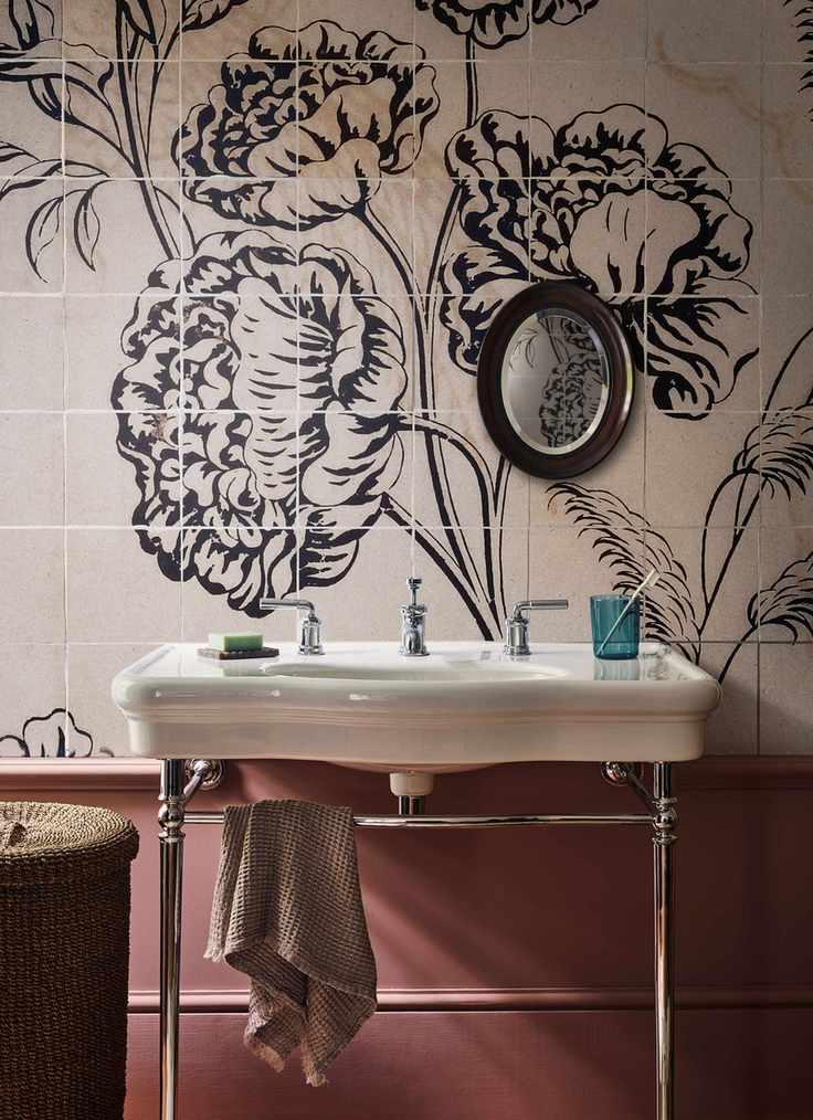 Bathroom with a scale in interior design