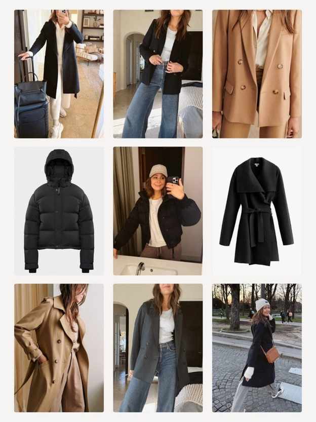coats and outerwear capsule wardrobe 2025
