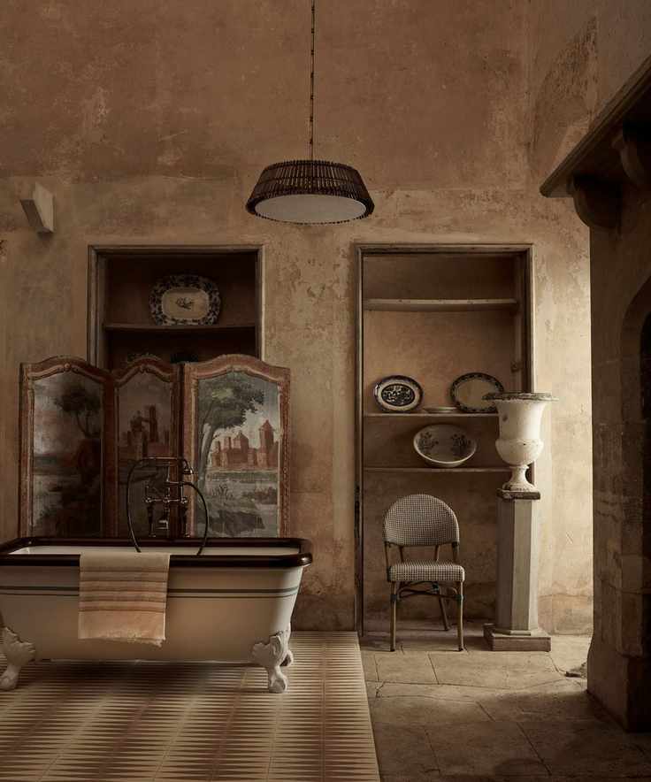 bathroom inspired by Provence and traditional French interiors