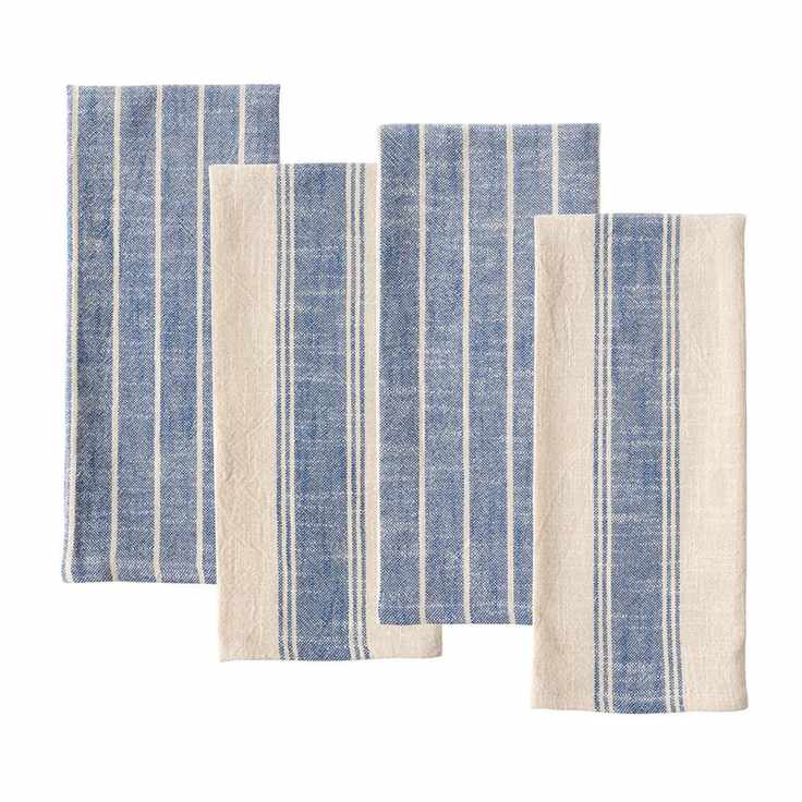 Wayfair, Birch Lane™ Damali 4 Piece Slubbed Tea Towel Set & Reviews | Wayfair