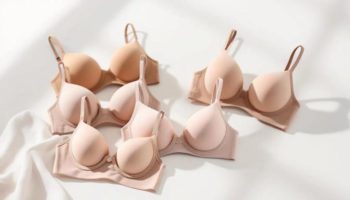 A selection of top underwire bras showcasing their structure and support features.