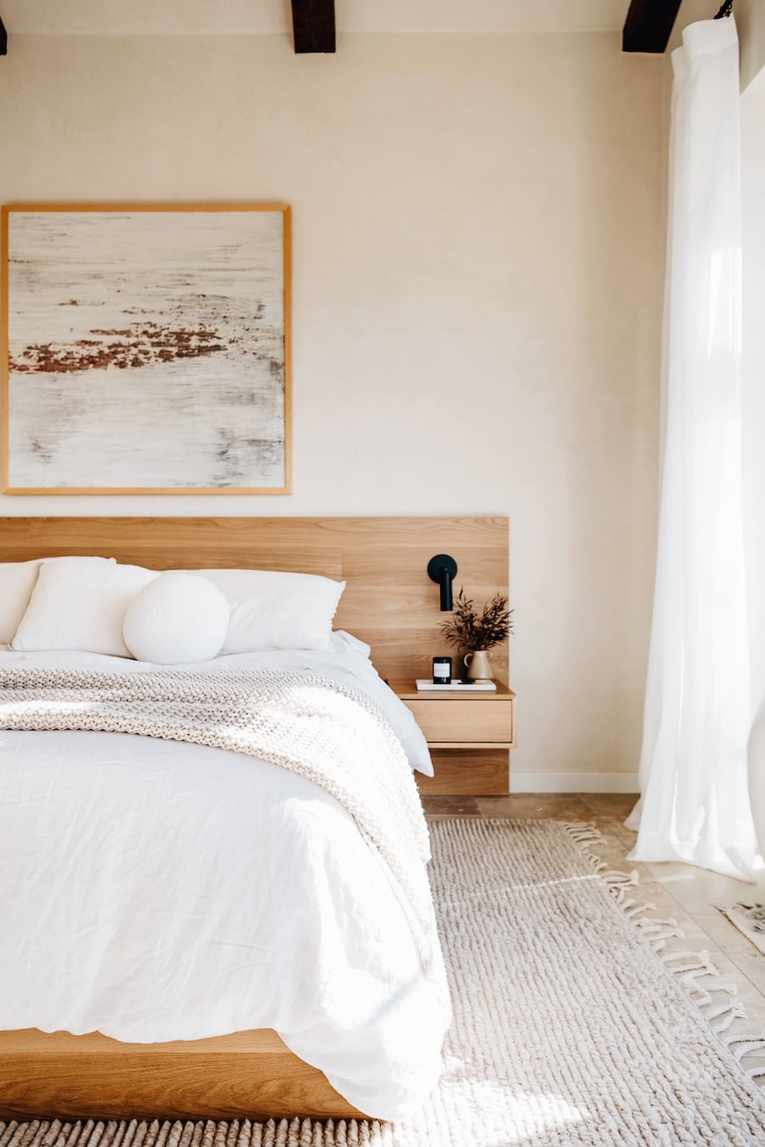 Custom wood bed