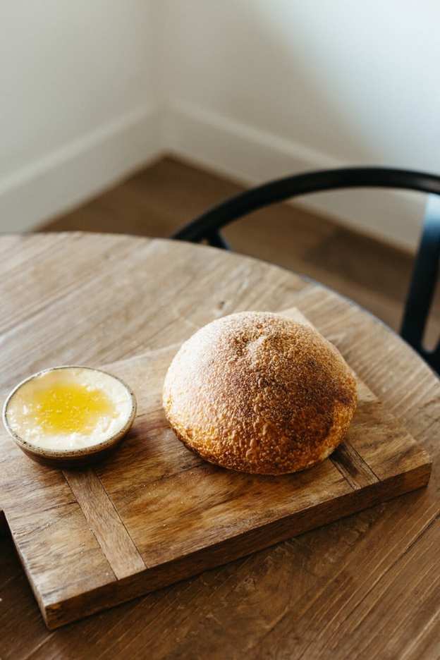 bread, homemade sourdough, outdoor dinner party
