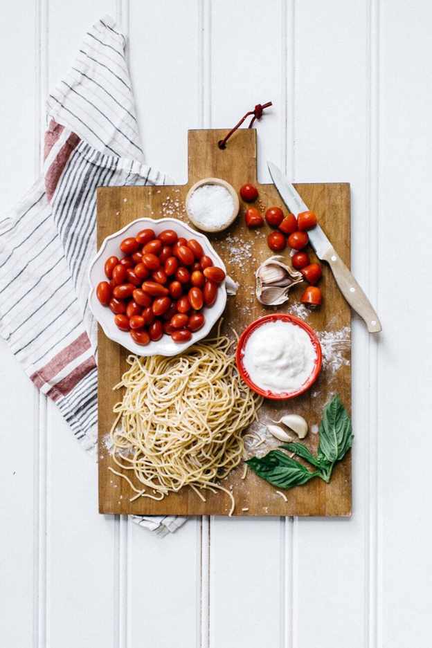 summer spaghetti ingredients