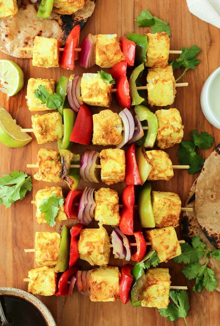 Paneer tikka kebabs are an essential vegetarian dish for summer barbecues