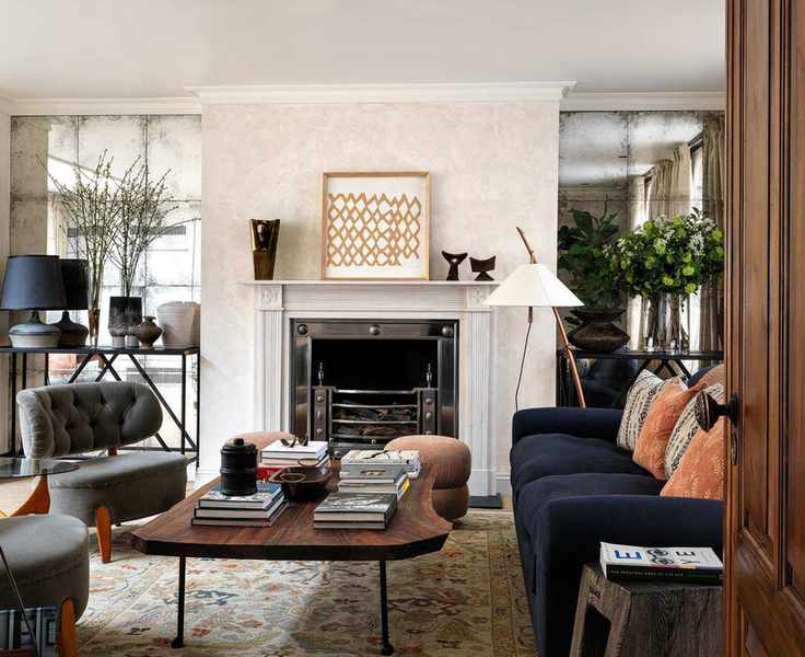 Small living room with neutral furnishings