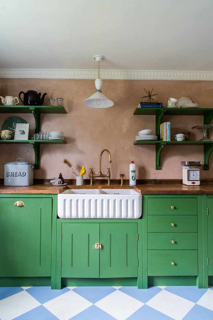 British Standard by Plain English kitchen in Little Greene's Hopper