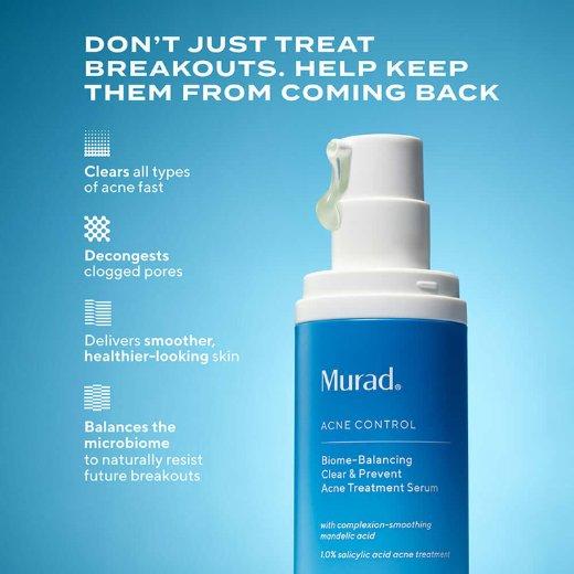 benefits of Murad's Biome-Balancing Acne Serum