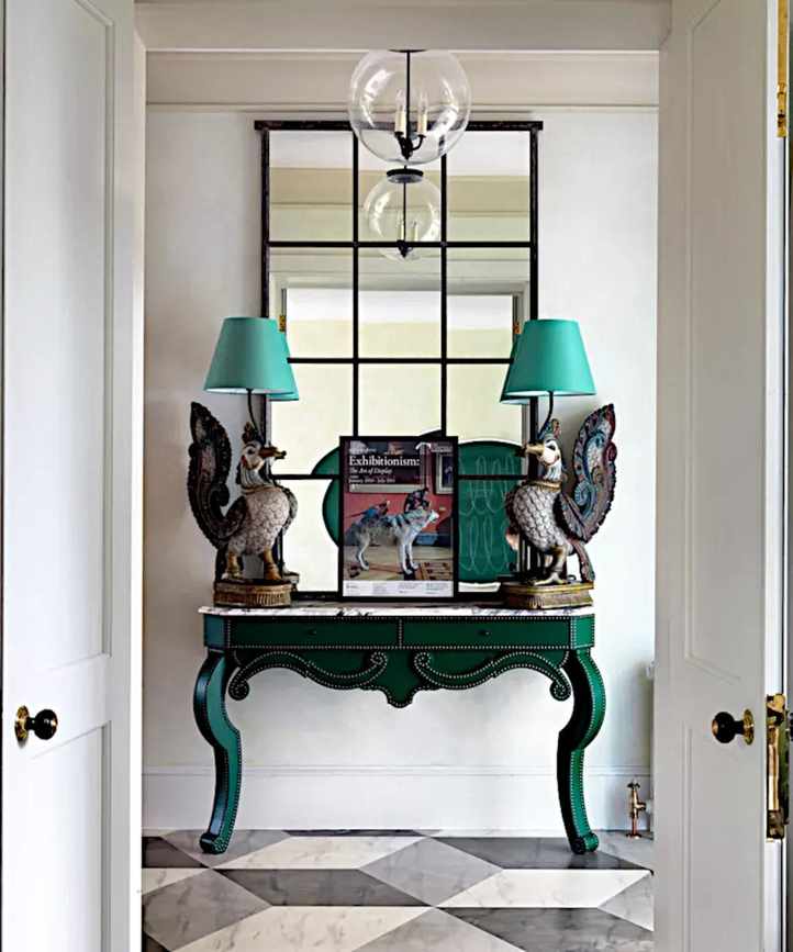 Blue console accessories