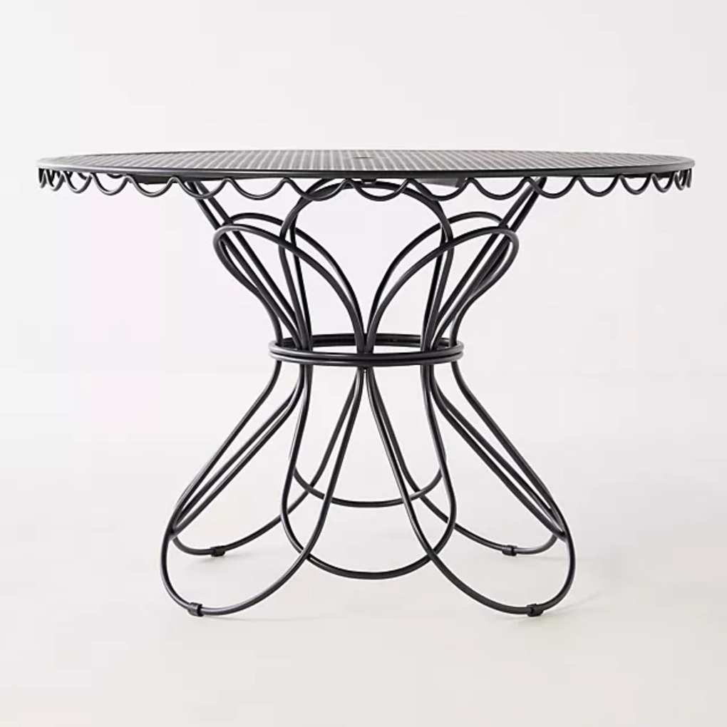 anthropologie iron bistro table