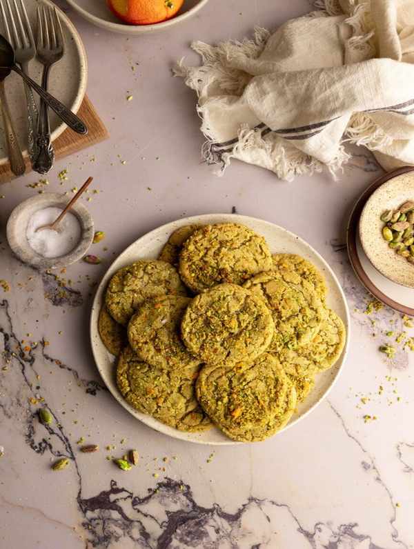 best orange cardamom pistachio cookies