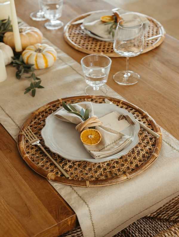 Thanksgiving table ready