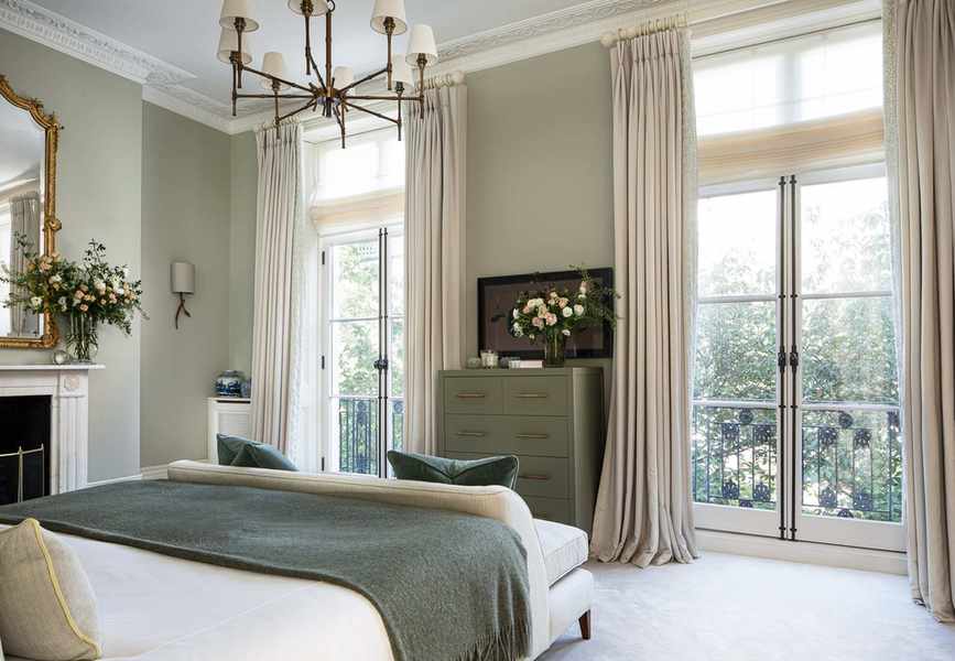 Bedroom with French doors