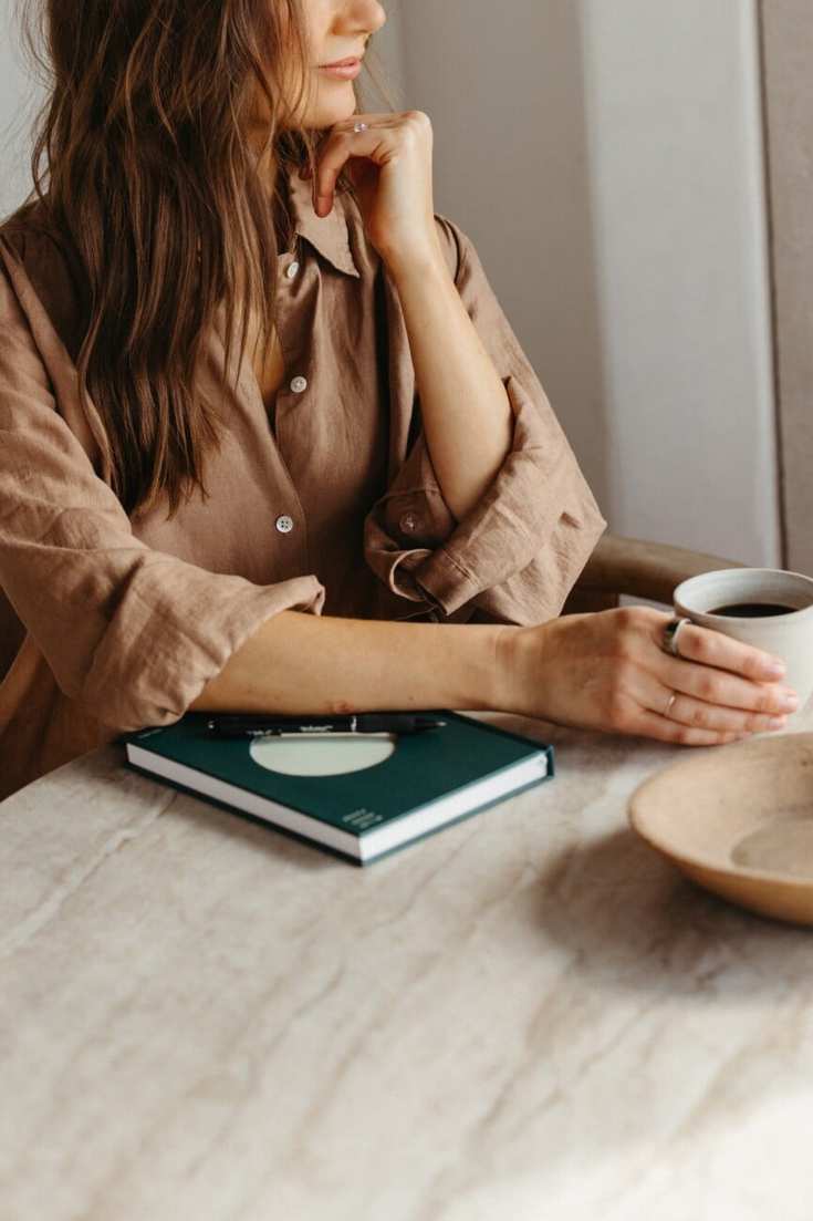Woman journaling