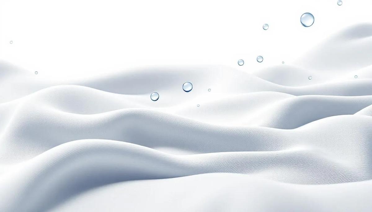 An illustration depicting the moisture-wicking properties of modal fabric.