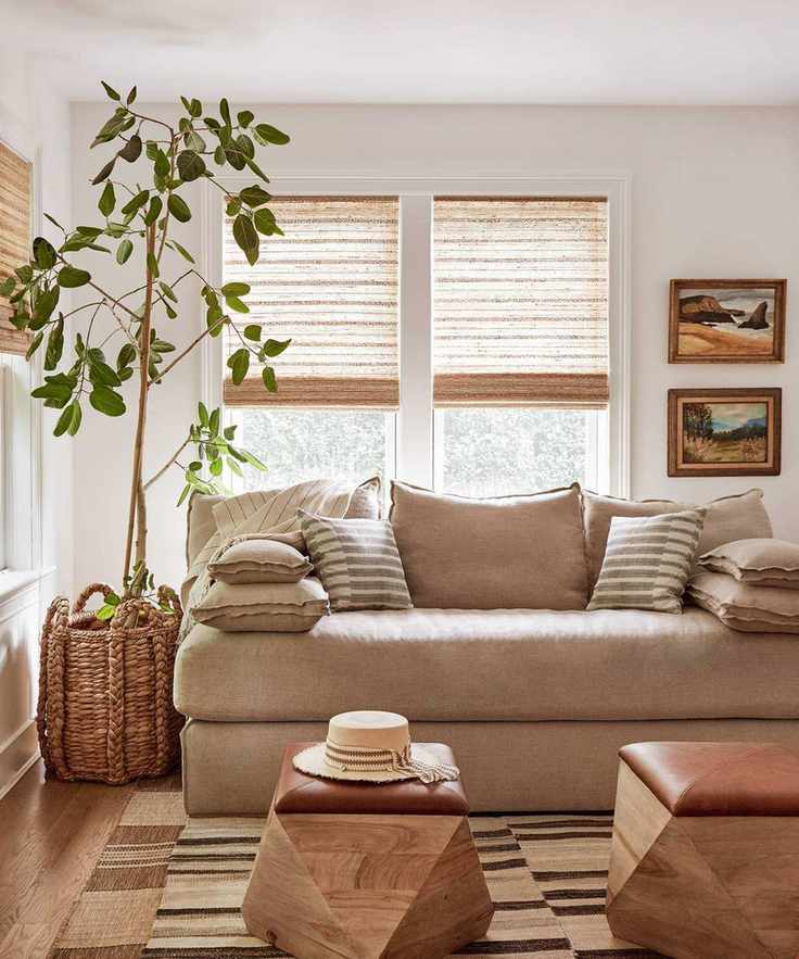 Stylish neutral home decor ideas.