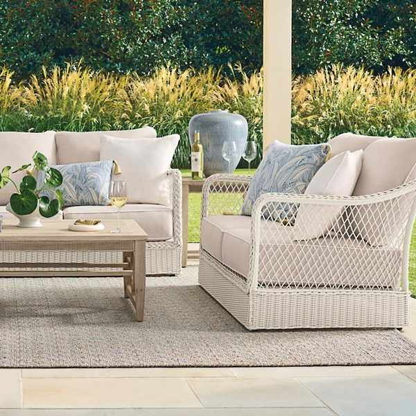 wicker patio set