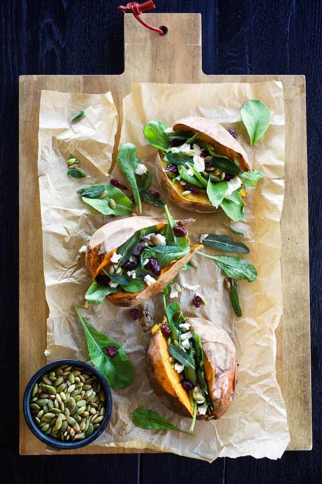 Delicious Savory Stuffed Sweet Potatoes Recipe