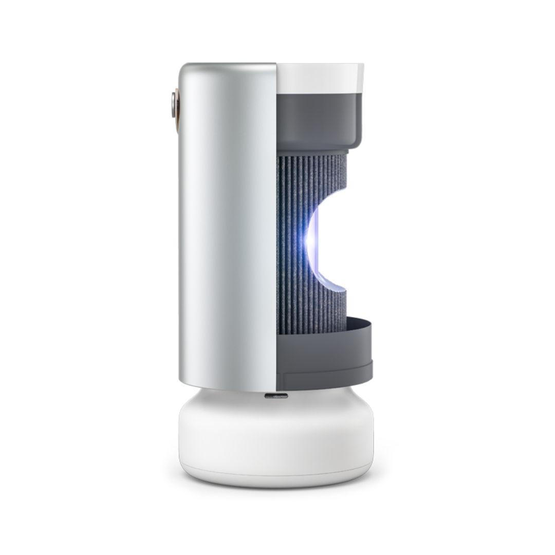 inside look of the Molekule Air Pro with PECO filter