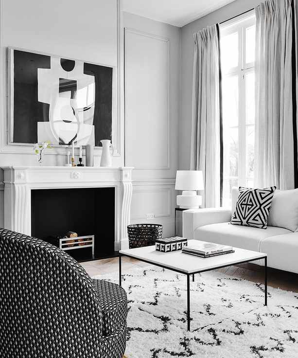 Decorating with black and white