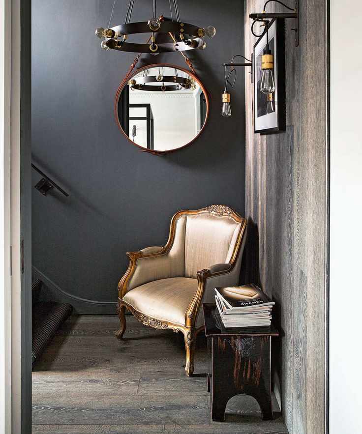 Grey painted hallway