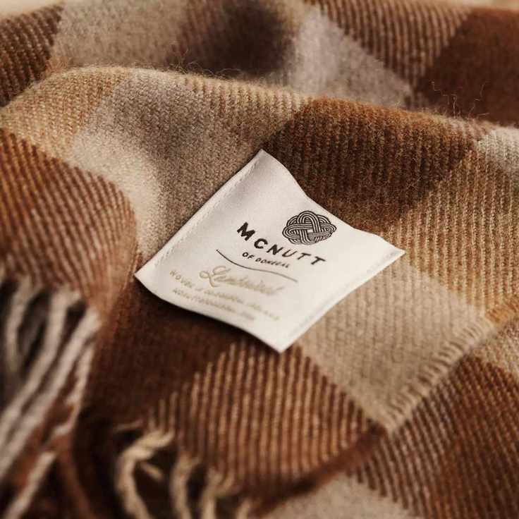 Plaid brown blanket