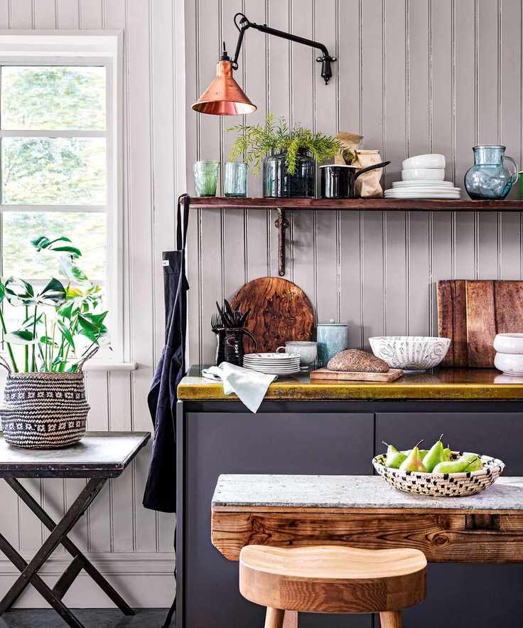kitchen open shelving