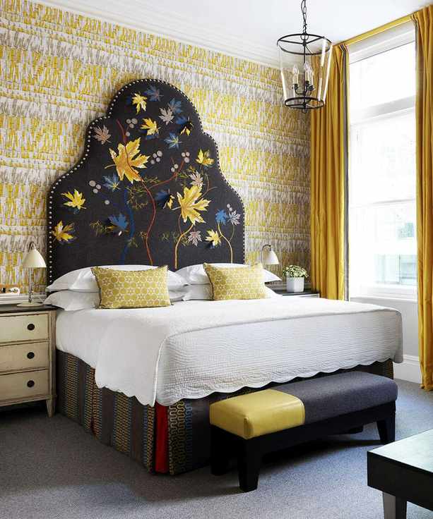 statement headboard trend
