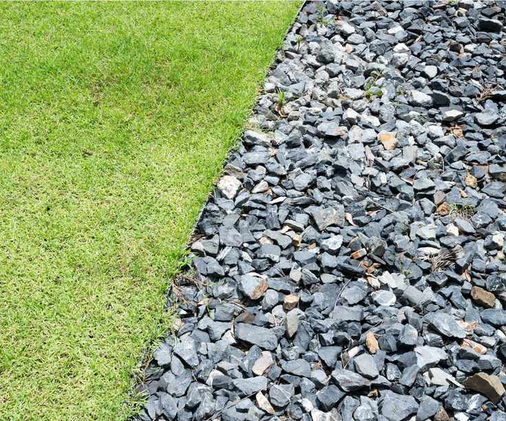 Gravel in yard