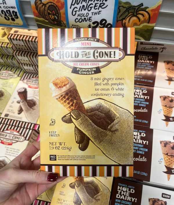 pumpkin ginger mini hold the cone