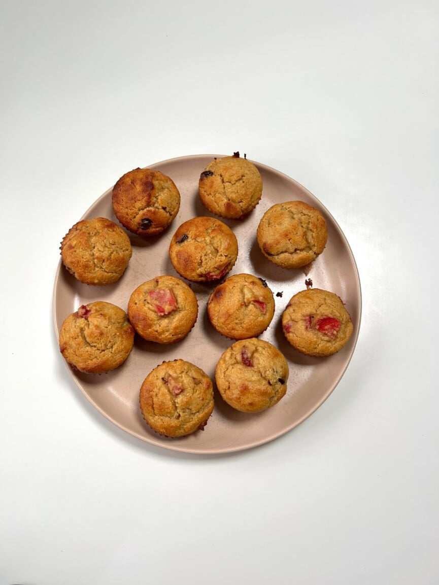 strawberry muffins_what I eat in a busy day