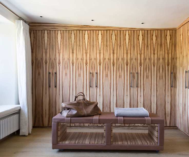 Dressing room ideas cabinetry and bench Pippa Paton