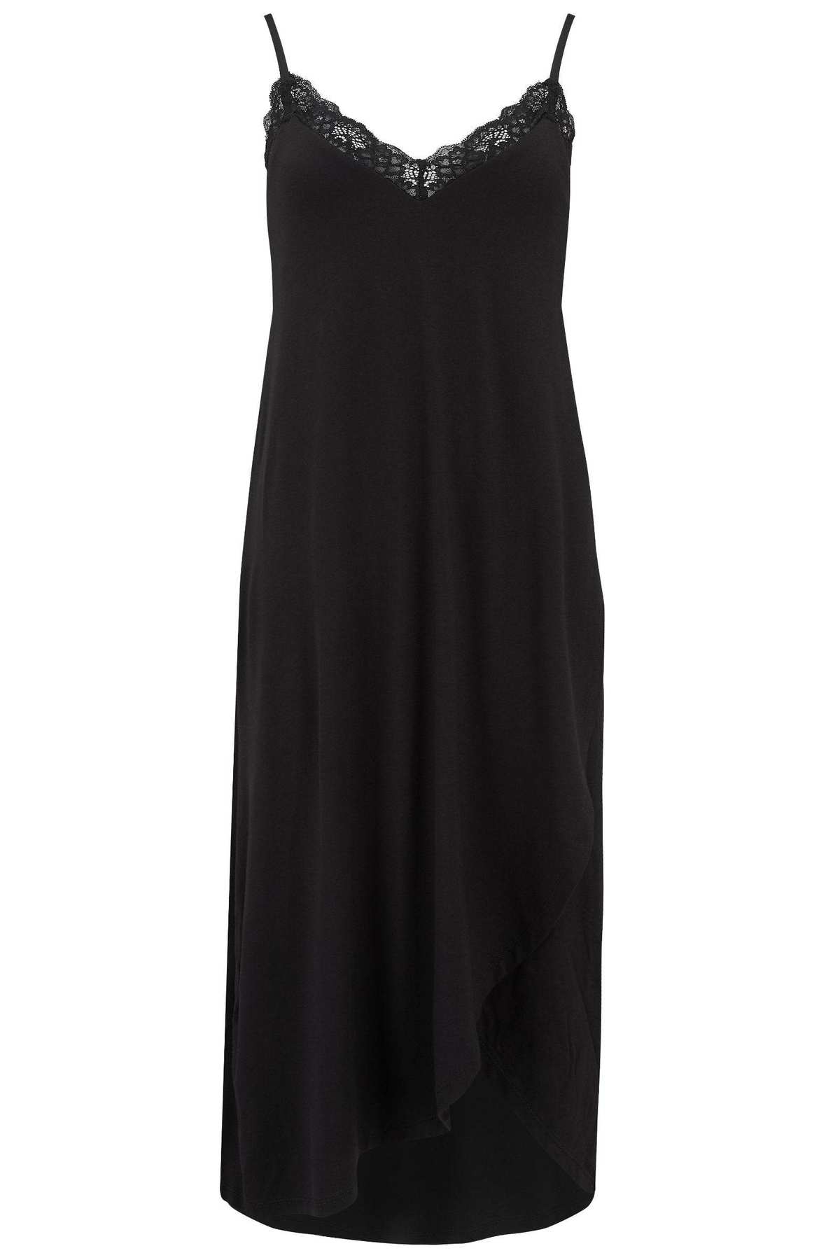 Chic Lace Hidden Support Midi Chemise