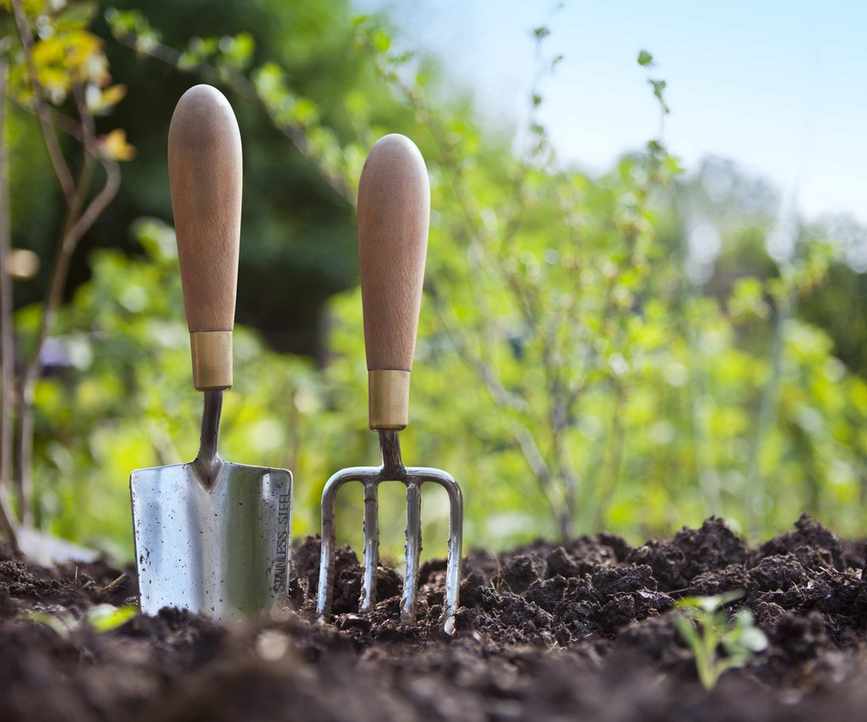 weeding garden, hand tools,