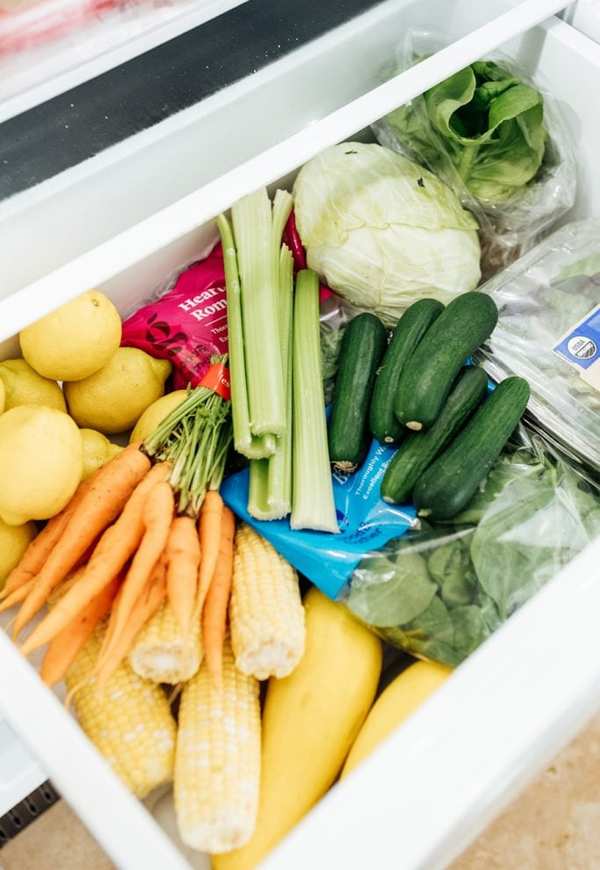 veggies in crisper