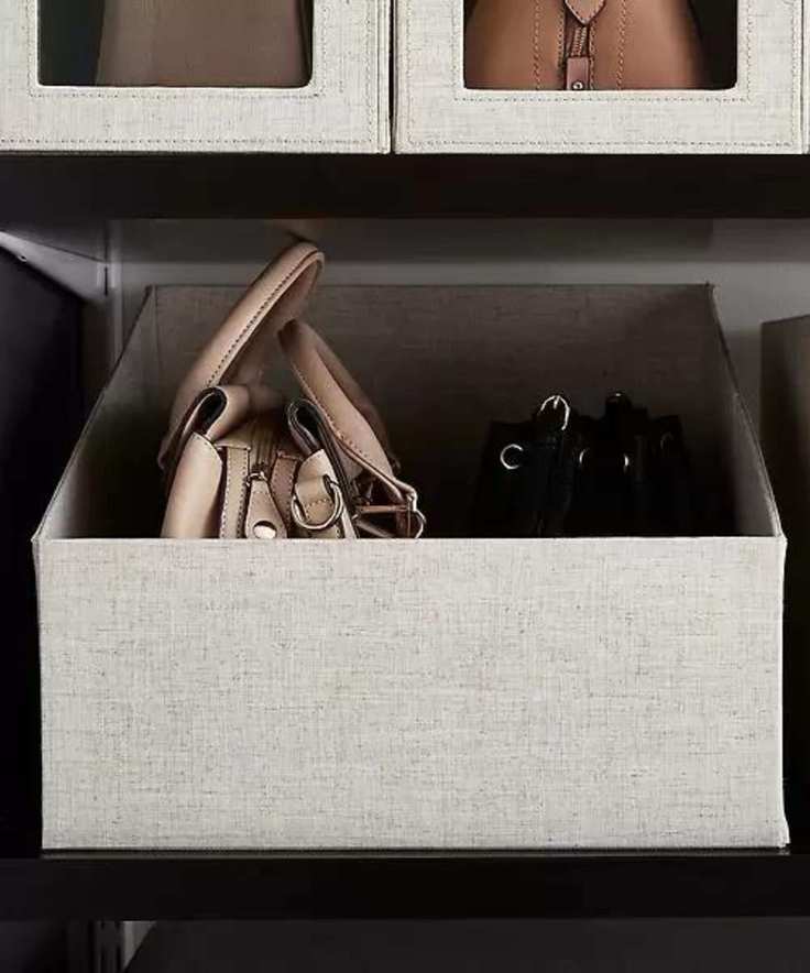 A purse organizer pull out bin
