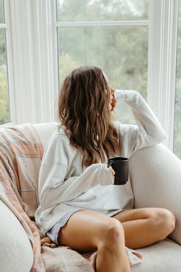 fall morning rituals cozy chair