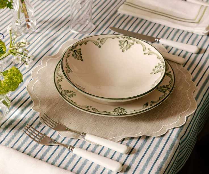 A spring setting tablescape