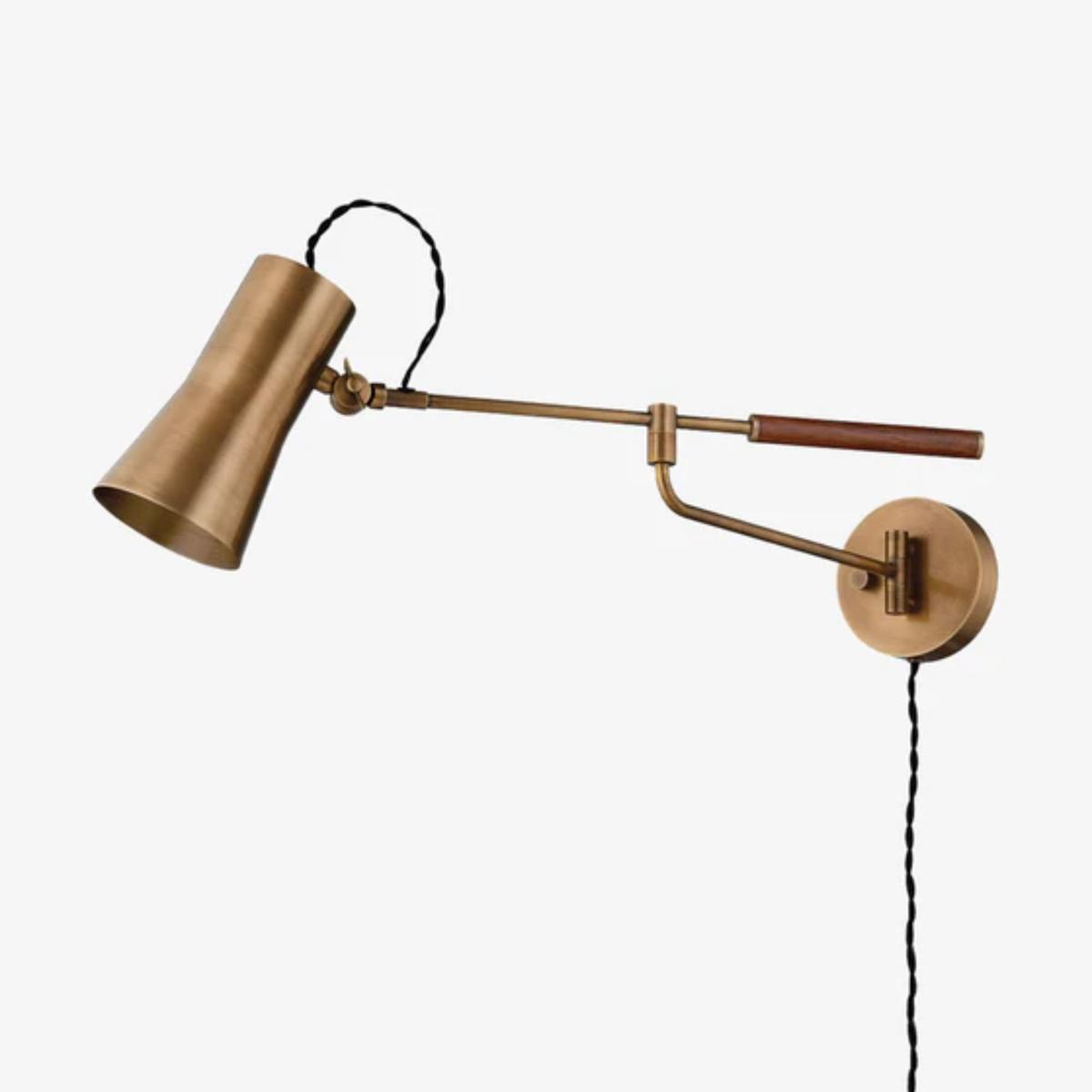 mcgee and co brass wall sconce