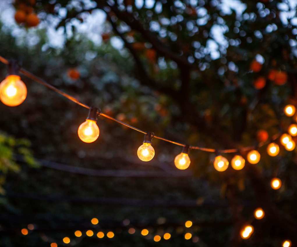 warm solar fairy lights