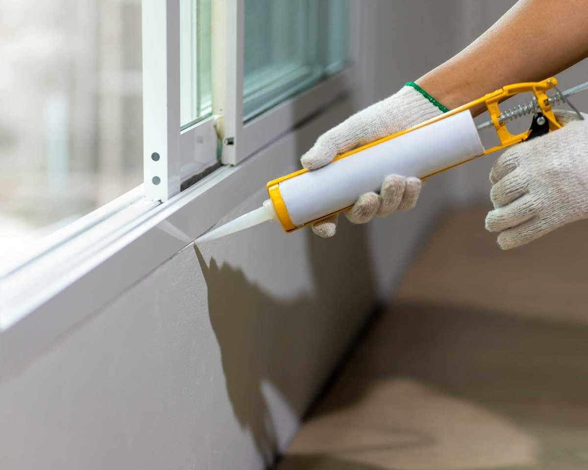 sealant around window edge