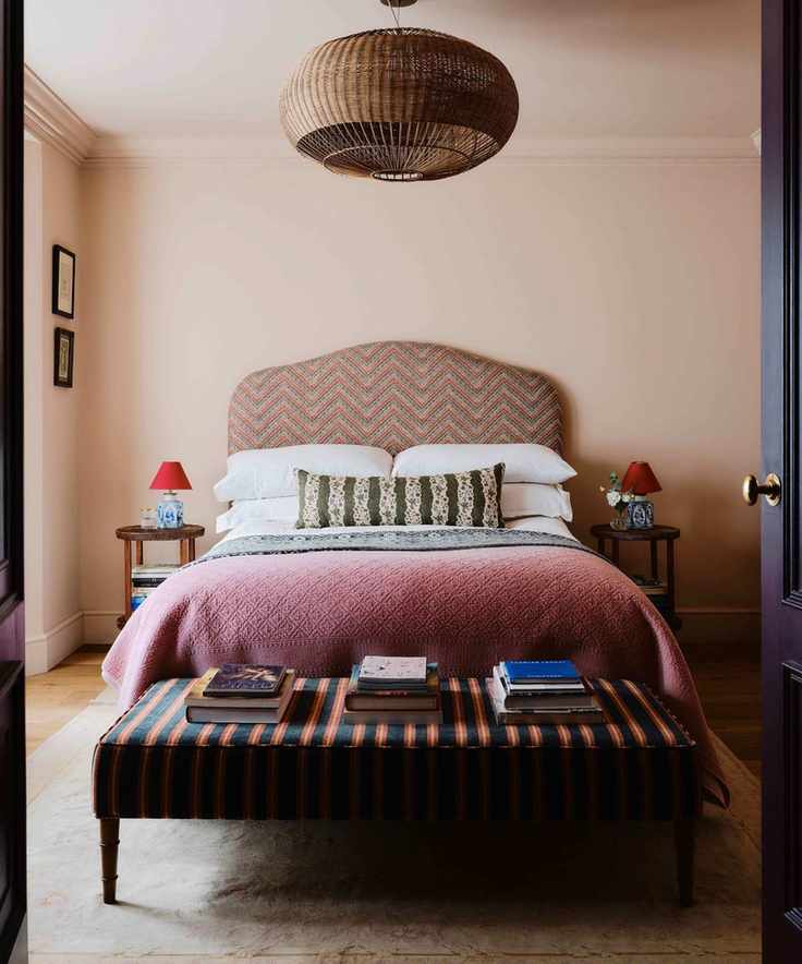 light pink bedroom