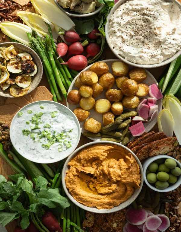 Dips & Crudite Grazing Board