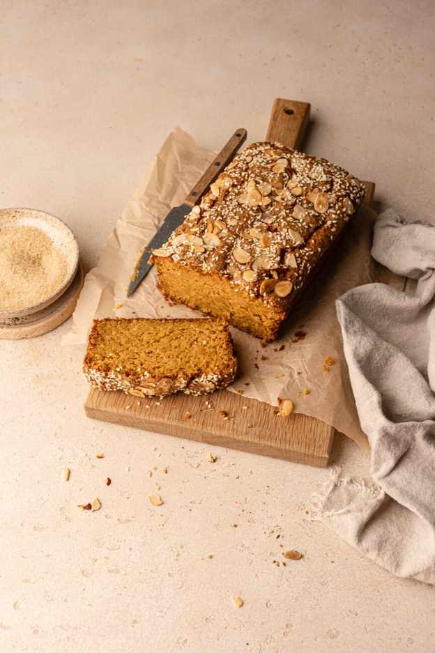 orange almond loaf cake
