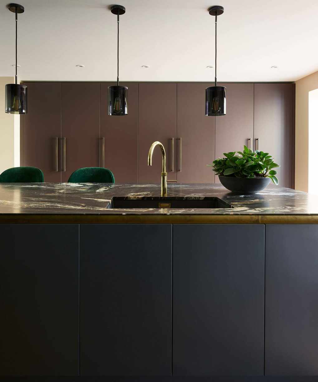 Painted kitchen island