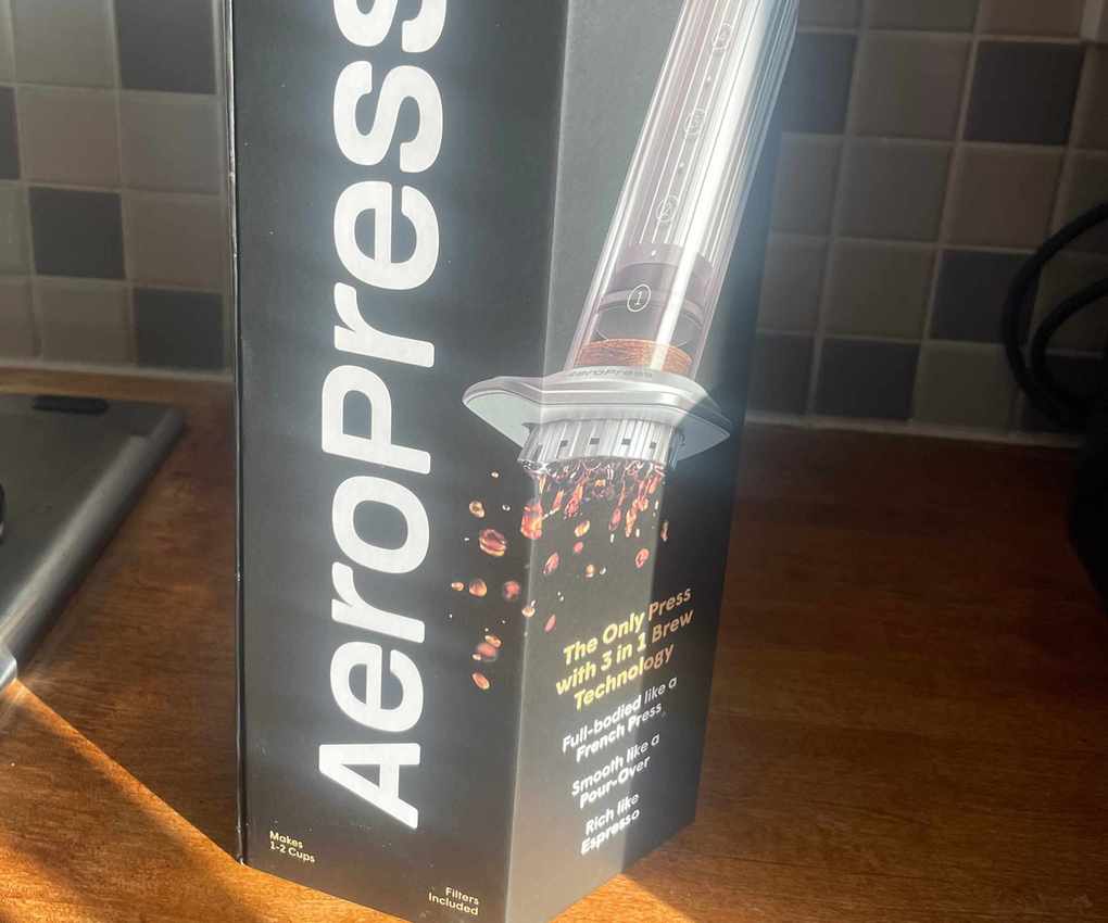 AeroPress Premium coffee maker packaging