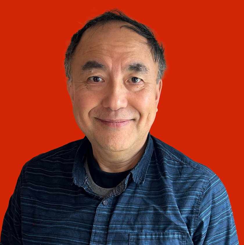 Profile photo of Wells Ye in front of red background